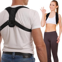 Haltungskorrektur Rücken Geradehalter, 2 Stk Rückentrainer Rückenhalter für Damen und Herren, Verstellbare Rückenstütze Rückengurt für Ergonomische Gesunde Körperhaltung