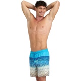 Arena Herren Placed Boxer Beach Shorts, Sand&sea Turquoise, L