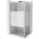 Apia ausziehbare 125 x 100 cm Gestreift Chrom 840-125-100-01-20