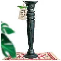 Livasia gedrehte Deko Holzsäule 80cm – Antik-Look Podest, Blumensäule,