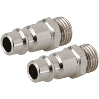 Silverline 2 x Druckluft Bajonettverbinder 1/4-Zoll BSP Außengewinde