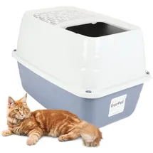 GarPet Hop-In Katzenklo Katzentoilette Top Entry Jump-In XXL Haubentoilette Einstieg oben Katzen WC Klo