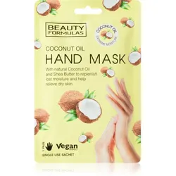 Beauty Formulas Coconut Oil tiefenwirksame feuchtigkeitsspendende Maske für die Hände 1 St.