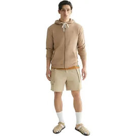 Scotch & Soda Sweatjacke Logo Badge Zipthrough Hoodie Herren Braun M