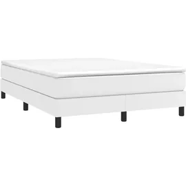 vidaXL Boxspringbett 140 x 190 cm Weiß