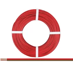 Donau Elektronik Donau Zwillingslitze 0,14 mm2 / 50 m rot-braun, 50 m, Braun, Ro