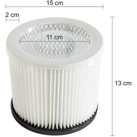 Arebos Hepa Filter Staubsauger Geeignet für Industriestaubsauger 1800 W | Nass- | Auswaschbar