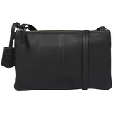 Burkely Damen Soft Skylar Double Pocket Zip Crossbody, schwarz - Einheitsgröße
