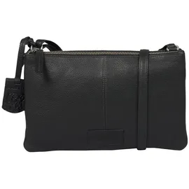 Burkely Damen Soft Skylar Double Pocket Zip Crossbody, schwarz - Einheitsgröße