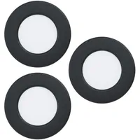EGLO connect.z 3er-Set Smart-Home LED Bad-Einbaustrahler Fueva 6-Z, flach,