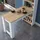 Skye Decor Küchentisch 120 x 53,8 x 153,6 cm braun/weiß