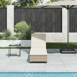 vidaXL Sonnenliege 200 x 55 x 77 cm Beige