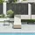 vidaXL Sonnenliege 200 x 55 x 77 cm Beige