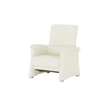 HIMOLLA Fernsehsessel 6001 Leder 81 x 98 x 86 cm Creme mit Kopfteil