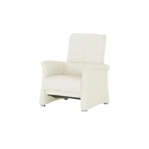 HIMOLLA Fernsehsessel 6001 Leder 81 x 98 x 86 cm Creme mit Kopfteil