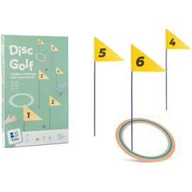 BS Toys Outdoor Golf Disc Set 6 Flaggen & 3 Scheiben Ø25cm