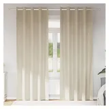 vidaXL Verdunkelungsvorhänge 2 pcs Creme 140 x 225 cm Samt