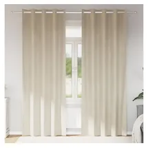 vidaXL Verdunkelungsvorhänge 2 pcs Creme 140 x 225 cm Samt