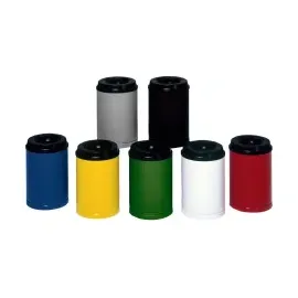 VAR Papierkorb feuersicher Löschkopf grün 50 l