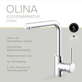 Lenz Olina Küchenarmatur Chrom