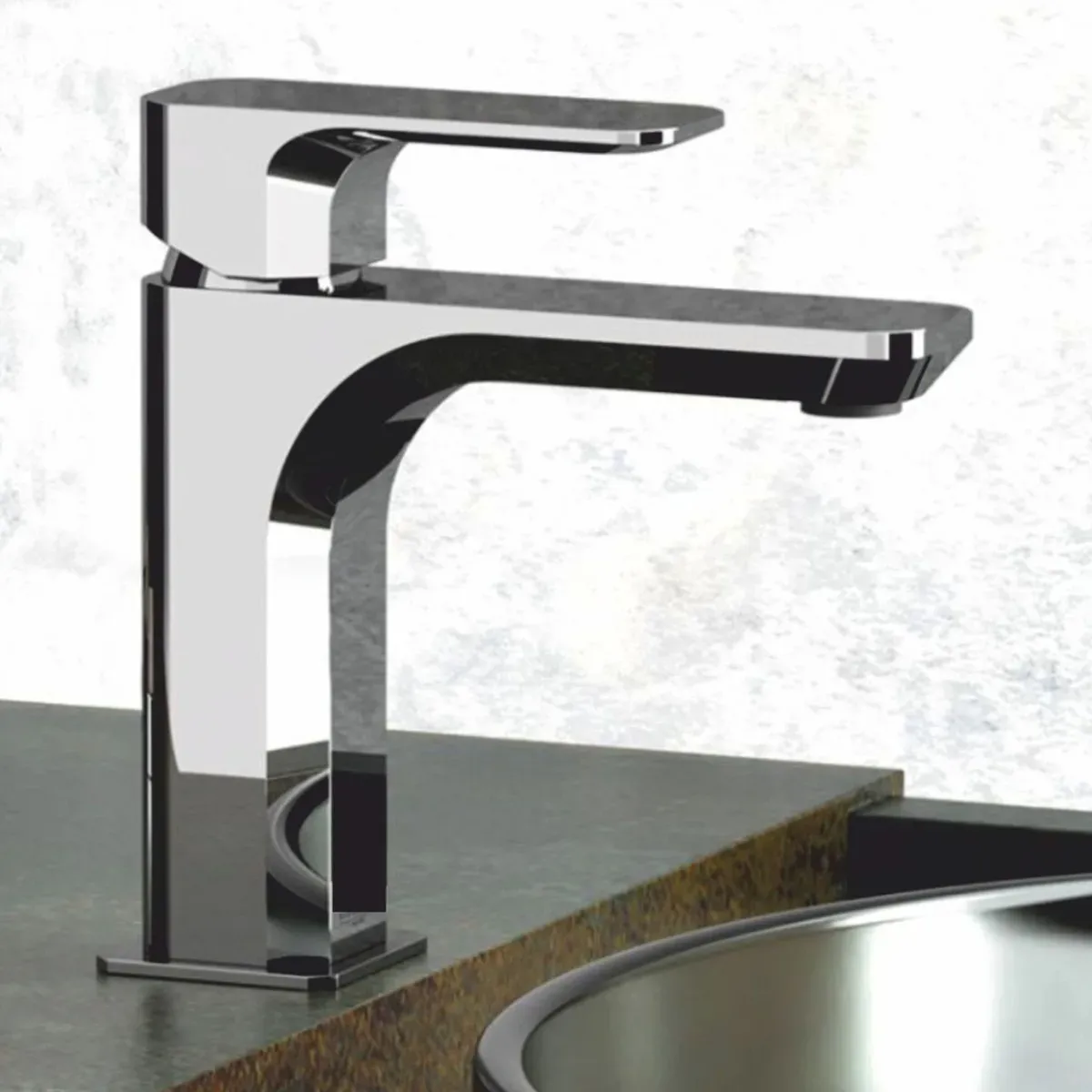 Casa Padrino Luxus Waschtischarmatur Chrom H. 16,7 cm - Badezimmer Accessoires - Made in Italy
