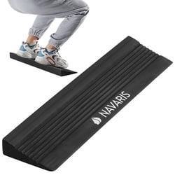 Navaris Yogablock Squat Wedge Block lang - Wadendehner für Zuhause - Fitness Training, (1-tlg) schwarz