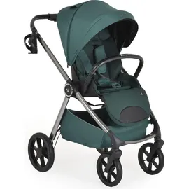 Cangaroo Kombikinderwagen Unique 3 in 1 Babyschale Stoßdämpfer PolyurethanRäder Tasche grün - Grün