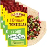 Old El Paso Wrap Tortillas Mexikanische Wraps aus Weizen im Family Format, 580 g (Packung mit 4)