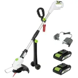 Baumarktplus Akku Rasentrimmer 20V/2.0Ah mit 2 Akkus und Ladegerät Schnittkreisdurchmesser 26 cm