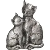 Ambiente Haus Katzen Paar 22cm in antiksilber | Gr.: onesize