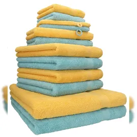 Betz Premium Handtuchset 12-tlg. honiggelb/Ocean