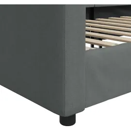 vidaXL Tagesbett 100 x 200 cm Dunkelgrau