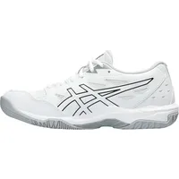 Asics Sportschuhe GEL-ROCKET 11, Schnürung, Leder, für Damen, WHITE/ PURE SILVER,