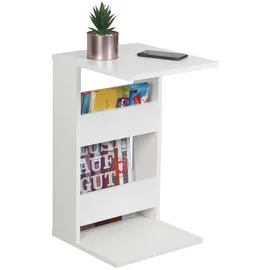 Ricoo Beistelltisch Weiß Holz 35 x 60 x 40 cm