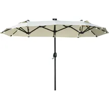 modfu Doppelsonnenschirm 292 x 150 cm Beige