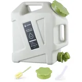 RUYI 12L Wasserkanister mit Hahn und Schraubdeckel, Camping Wasserkanister BPA-frei Trinkwasserkanister, Tragbarer Wassertank mit Griff für Wohnwagen Picknick Wandern