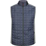 James & Nicholson Hybrid Strickfleece Gilet light melange/anthracite melange 2