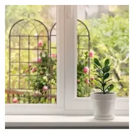 Relaxdays Rankgitter 220 x 52 x 2 cm Braun