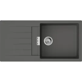Hansgrohe S52 rechts Einbauspüle granit steingrau Handbetätigung 1000 x 500 mm