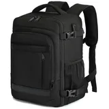 KLOSTAIN Handgepäck Rucksack 40x20x25 für Ryanair Klein Handgepäck Rucksack Flugzeug Reiserucksack Tasche Rucksack Handgepäck Eurowings für Damen Herren Schulrucksack Teenager,Schwarz