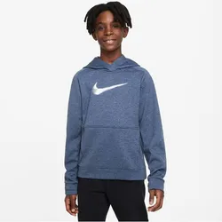 NIKE Kinder Kapuzensweat K NK TF MULTI+ PO HOODIE, MIDNIGHT NAVY/DIFFUSED BLUE/WHITE, XS