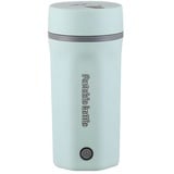 Tragbarer Reise-Wasserkocher, 500 ml, Edelstahl, tragbarer Wasserkocher zum Kochen von Wasser, 300 W, auslaufsicher, doppelwandiger persoenlicher W... - Grün