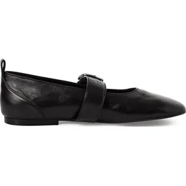 TAMARIS Leder-Ballerinas in schwarz, 41 EU