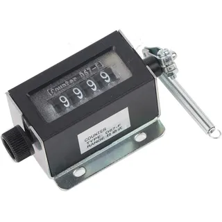 Miokycl Ballenzähler Ballenpresse, Zählerklicker 9×5×4 D67f 5-stelliger Mechanischer Rücksetzbarer Manueller Handzug-Hub-Tally-Zähler Mechanischer Zählerzählerklicker