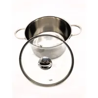 GSW Gäns Stahlwaren GmbH Kochtopf GSW mit Glasdeckel 24x14cm