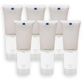 Abena Kühlgel 250 ml – 6er Pack – mit Menthol, Pfefferminze, Eukalyptus & ätherischen Ölen – Feuchtigkeitsspendend, farb- und parfümfrei – Kühlcreme bei Muskelschmerzen