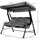 Outsunny Hollywoodschaukel grau/schwarz 3-Sitzer 84A-140BK