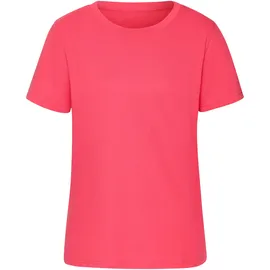 Beachtime T-Shirt mit modischem Schlitz am Saum Jersey rot 32/34