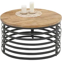 Stolkom »Marly Massivholztisch rund, Wohnzimmertisch, BxH 80x40 cm«, Formschönes