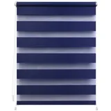 Lichtblick Duo Rollo / Doppelrollo Klemmfix 60 x 150 cm verspannt blue